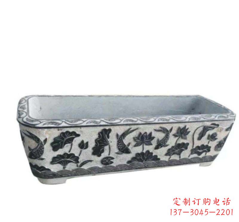 无锡方形水缸石雕
