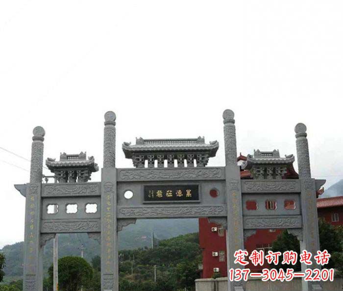 无锡牌坊雕塑·精美雕刻·传承古老文化