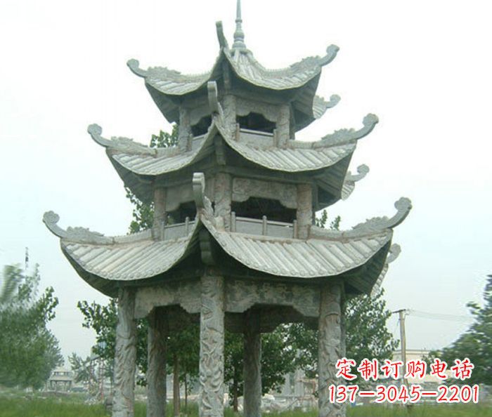 无锡中领雕塑凉亭石雕