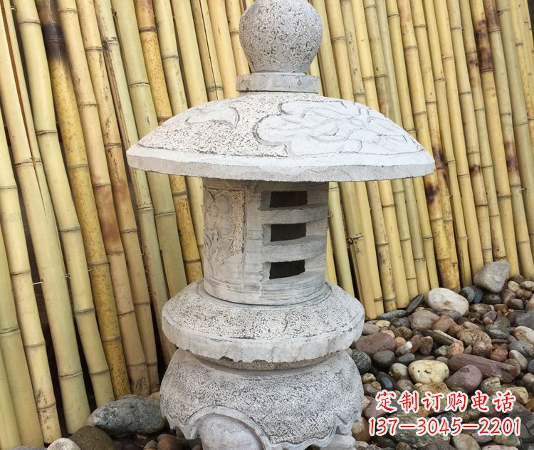 无锡仿古公园照明灯笼石雕