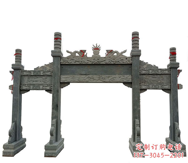 无锡传统牌坊大理石雕塑