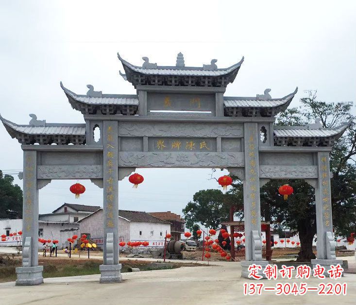 无锡精美仿古牌坊石雕
