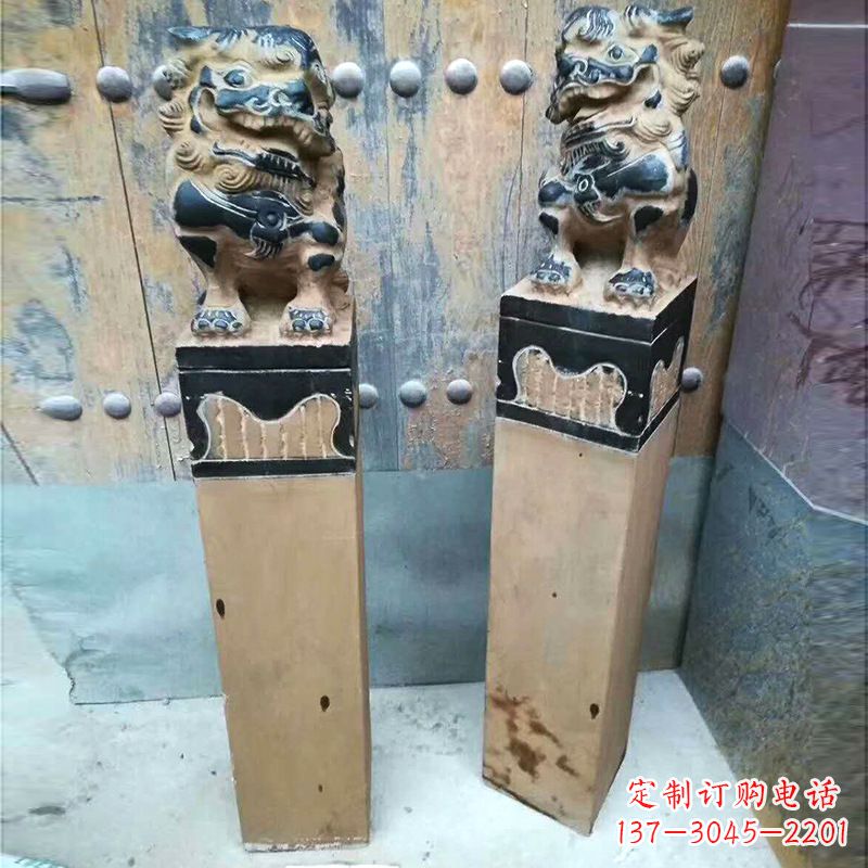 无锡精美狮子雕塑 拴马桩