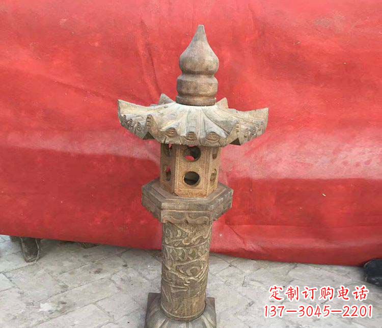无锡仿古石灯公园石雕 (2)