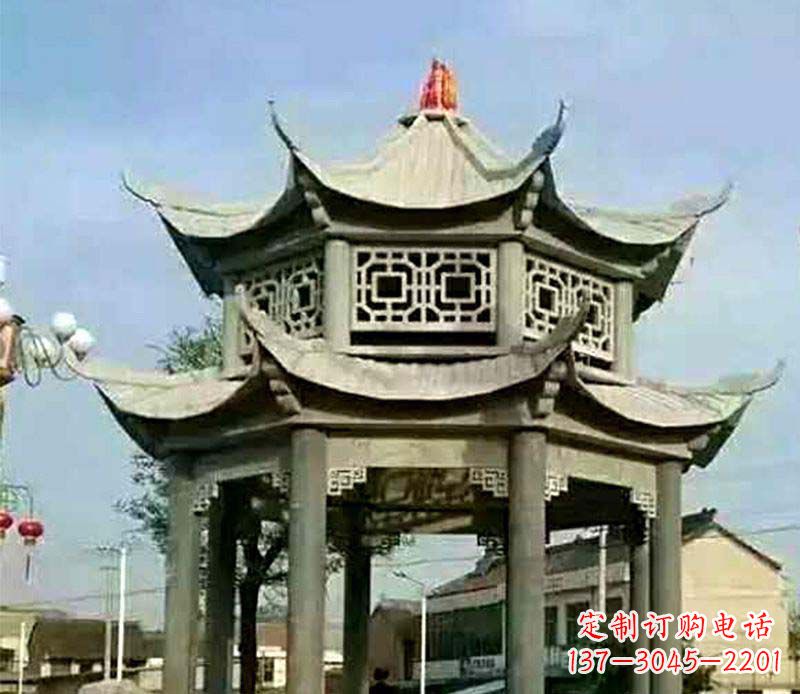 无锡精美仿古石凉亭雕塑