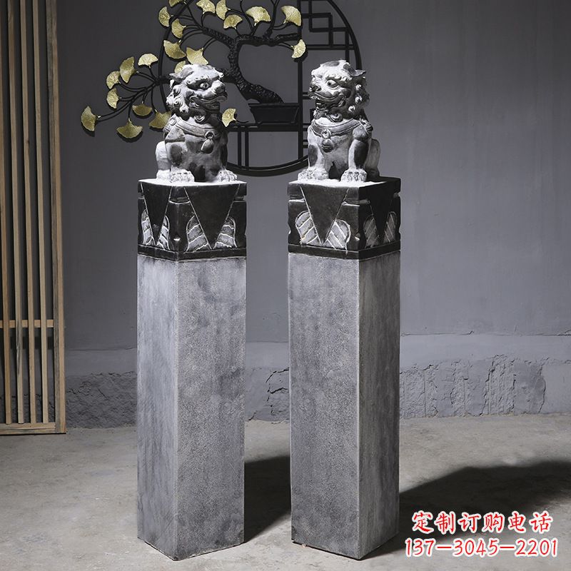 无锡仿古石狮子雕塑