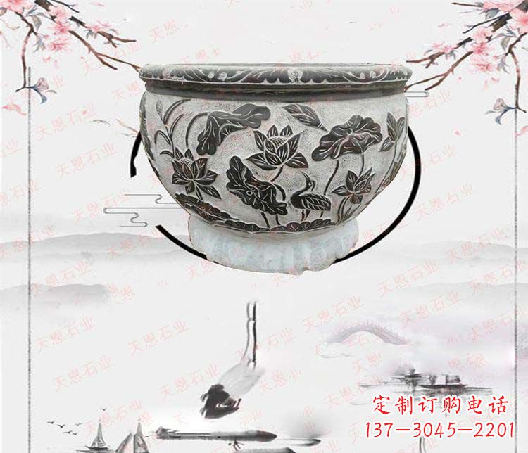 无锡仿古石水缸石浮雕石雕