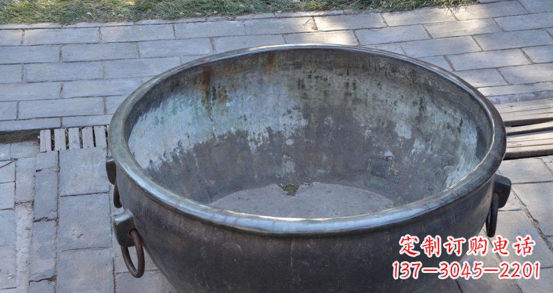 无锡仿古纹饰铜水缸雕塑