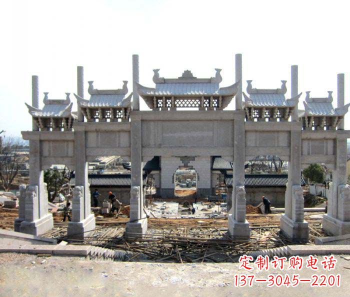 无锡仿古五门石牌坊