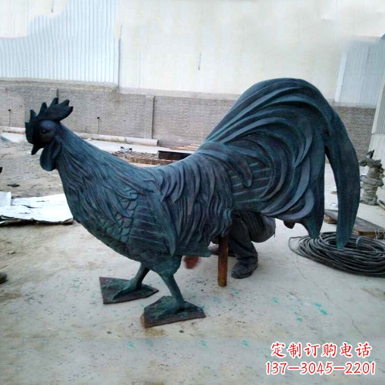 无锡古典铜雕公鸡