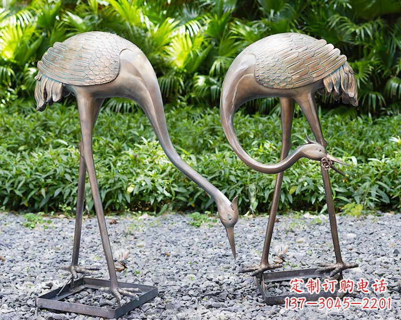 无锡仿铜雕塑仙鹤