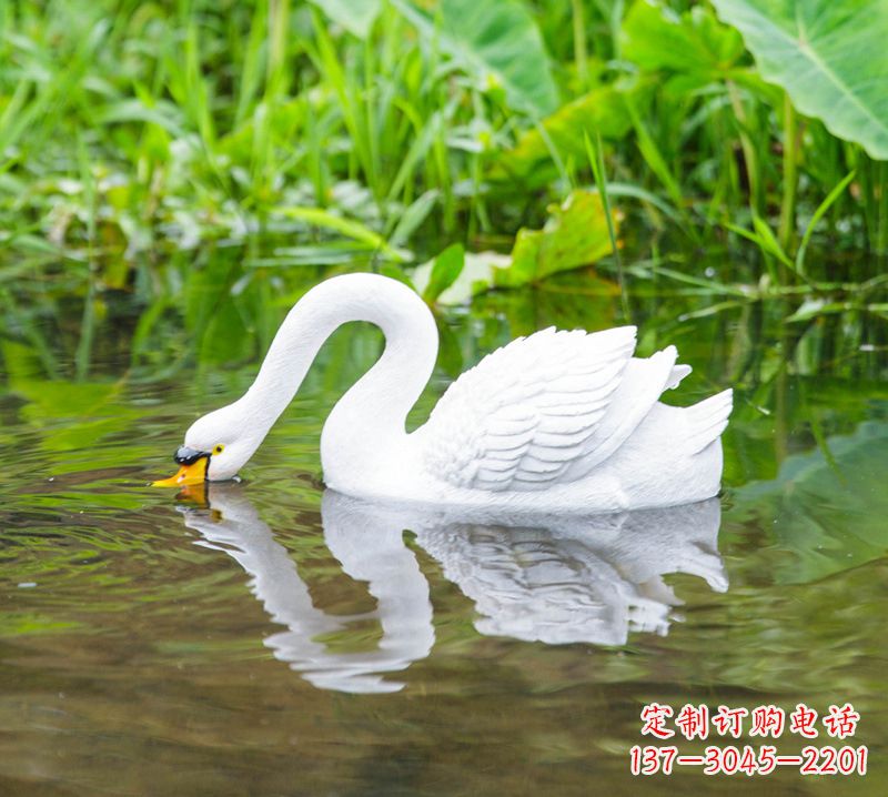 无锡仿真白天鹅曲脖喝水款
