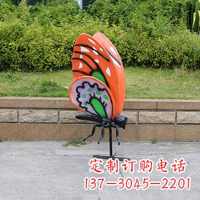 无锡高端红色蝴蝶雕塑