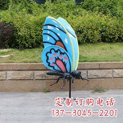 无锡蓝色大号蝴蝶雕塑