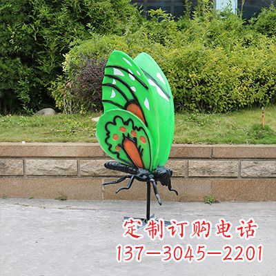无锡大号蓝色蝴蝶定制雕塑