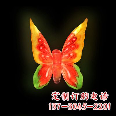 无锡仿真蝴蝶_小号黄色发光款37x48x20