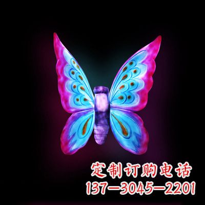 无锡仿真蝴蝶_小号粉色发光款37x48x20
