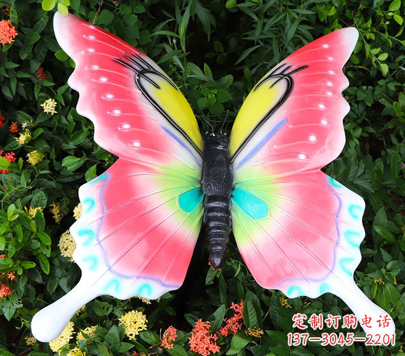 无锡豪华蝴蝶彩绘树脂雕塑