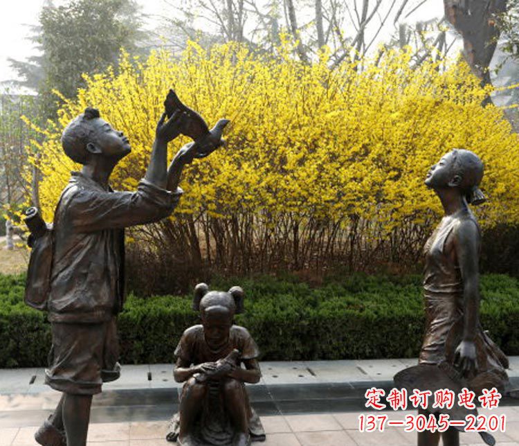 无锡精致可爱的儿童铜雕