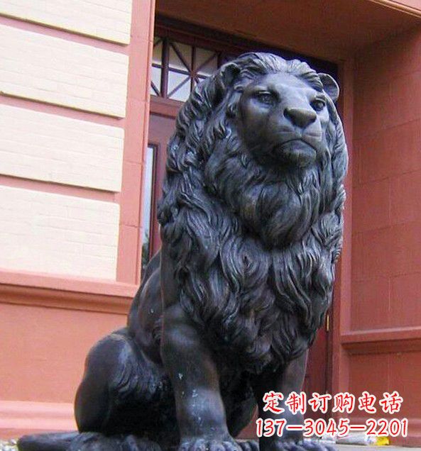 无锡非洲狮子铜雕塑