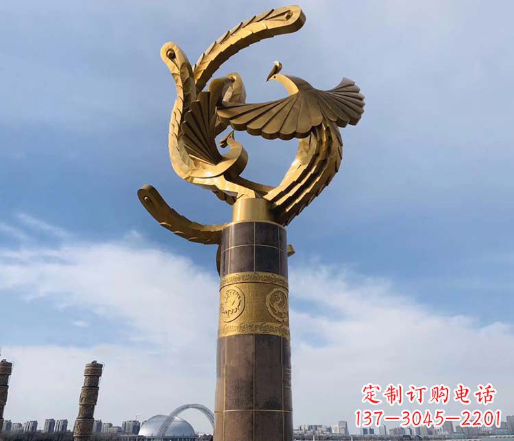无锡凤凰华表铜雕——精美绝伦的艺术品