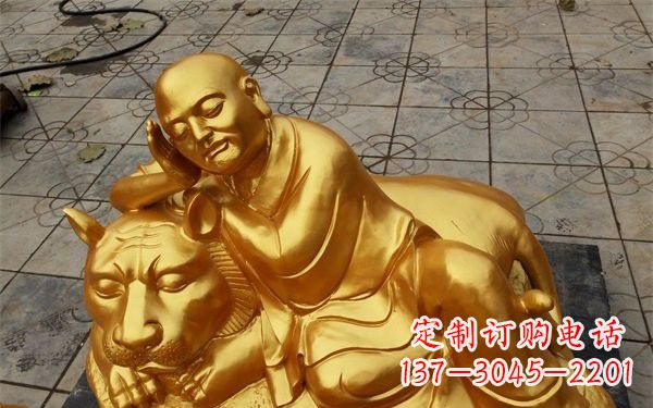 无锡伏虎罗汉铜雕
