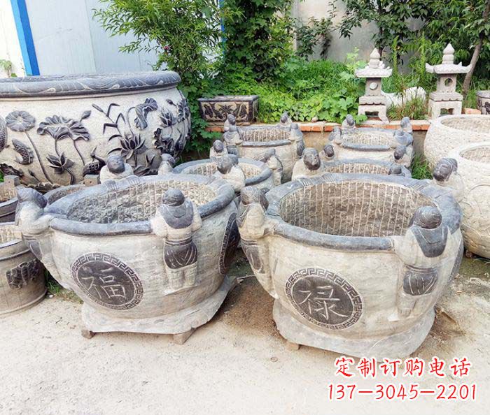 无锡福禄招财石雕水缸