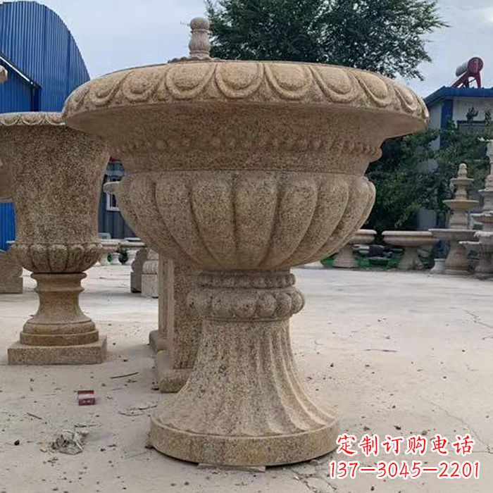无锡优雅高墩欧式石雕花盆