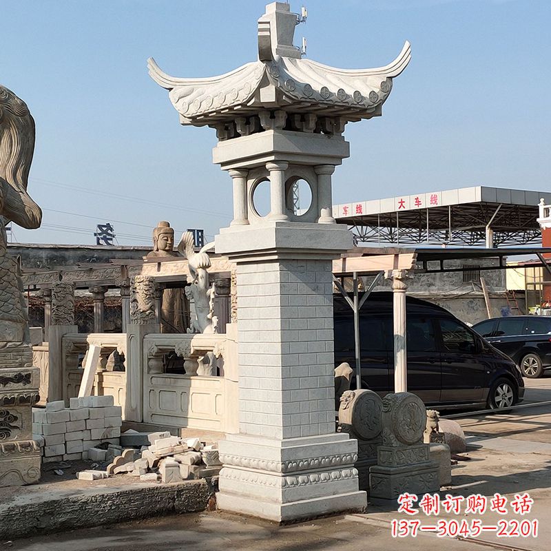 无锡高墩中式石雕灯笼