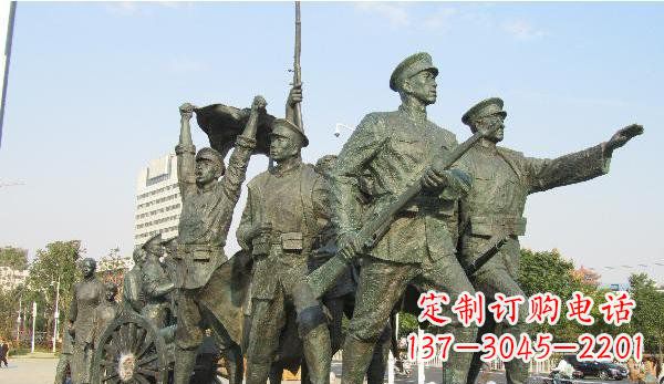 无锡纪念革命先烈的战士雕塑