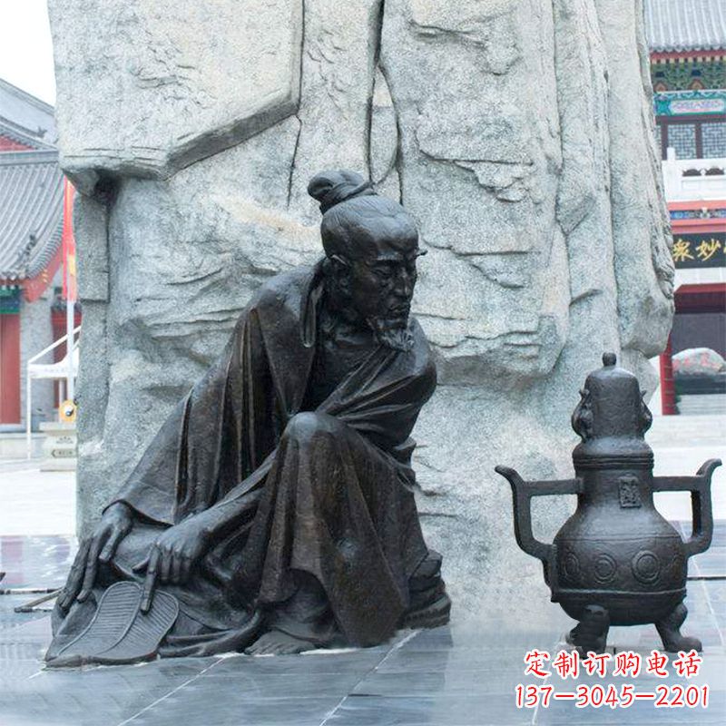 无锡葛洪炼丹情景雕塑-中国古代十大名医人物雕塑