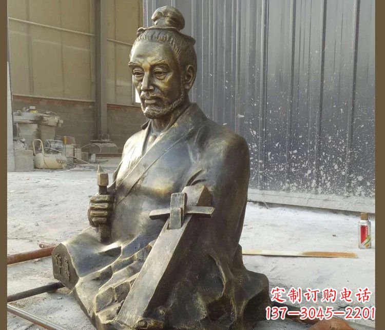 无锡青铜鲁班雕塑,赞颂传统工匠精湛技艺