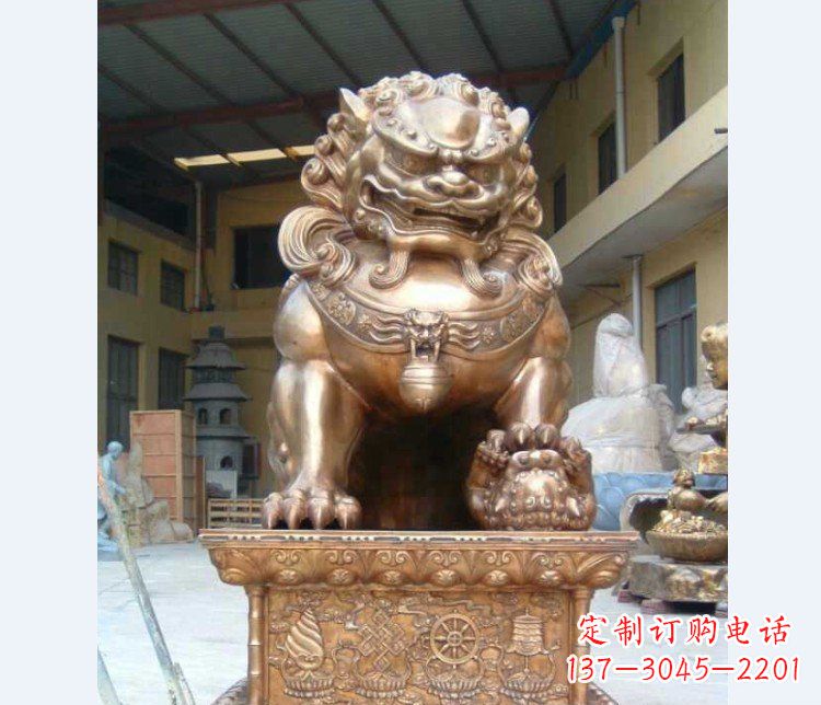 无锡精致装饰型汇丰狮子铜雕塑