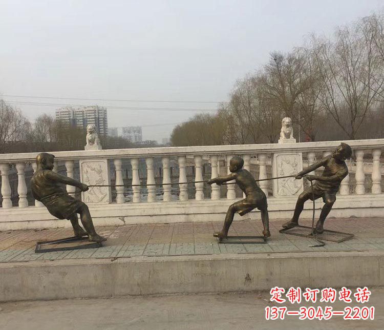 无锡中领雕塑 | 铜雕像,营造欢乐的童年回忆