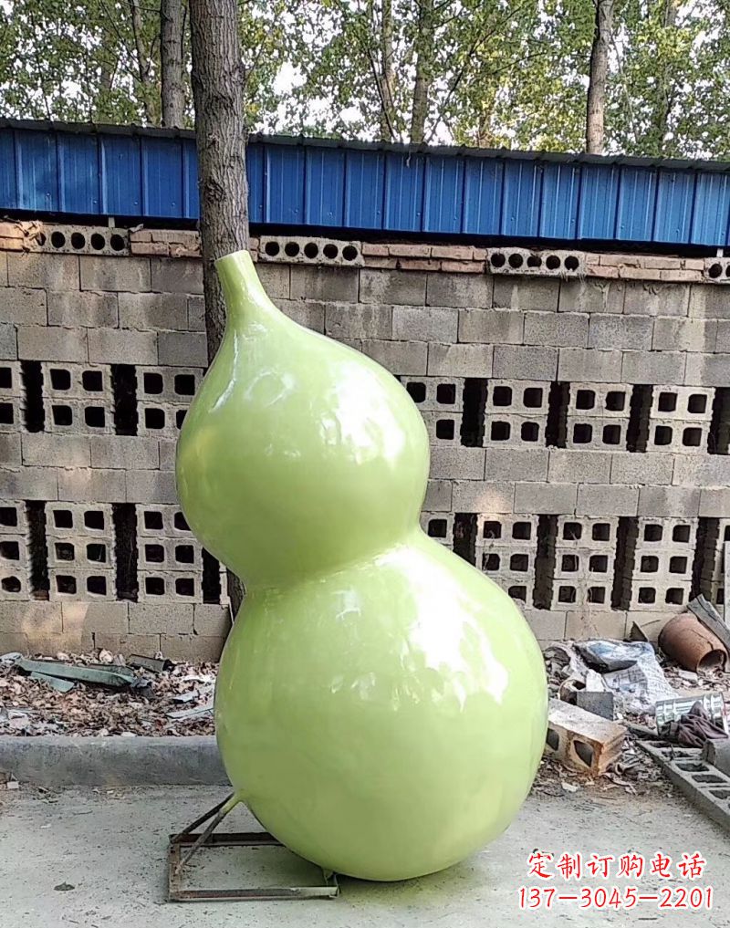 无锡公园装饰休闲雕塑——葫芦仿真玻璃钢雕塑