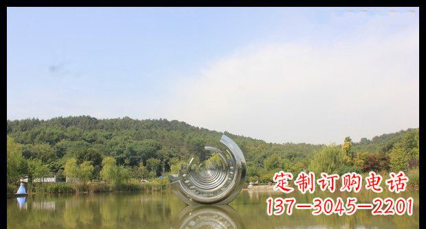 无锡不锈钢圆环景观雕塑