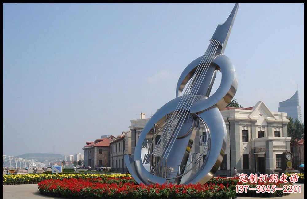无锡YFZD-001不锈钢抽象大提琴雕塑