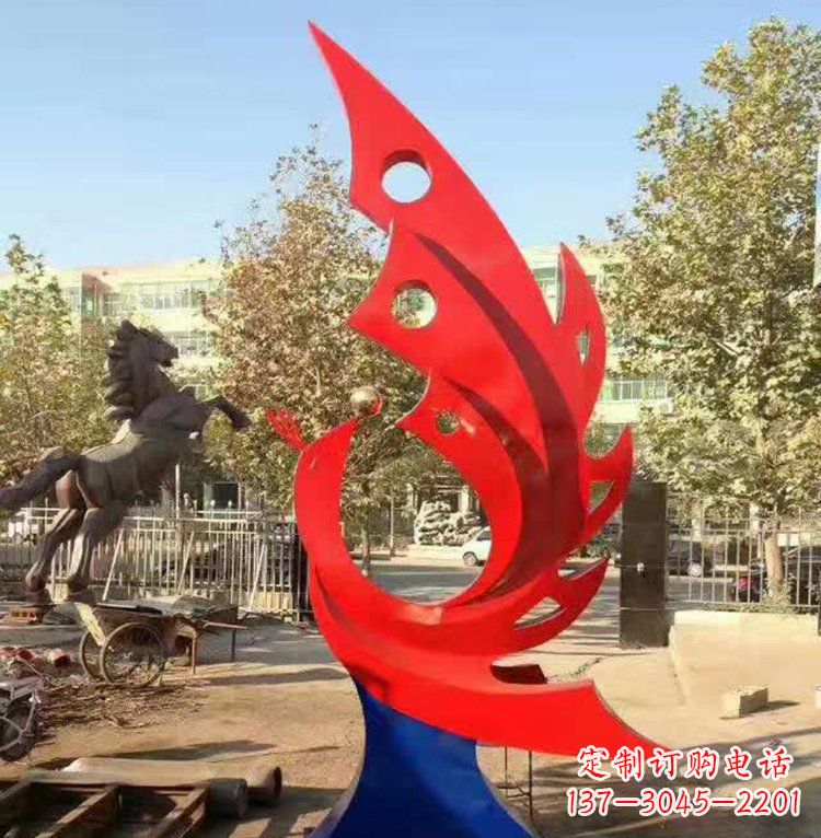 无锡艺术精美的不锈钢凤凰雕塑