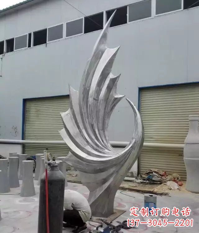无锡 不锈钢凤凰抽象雕塑