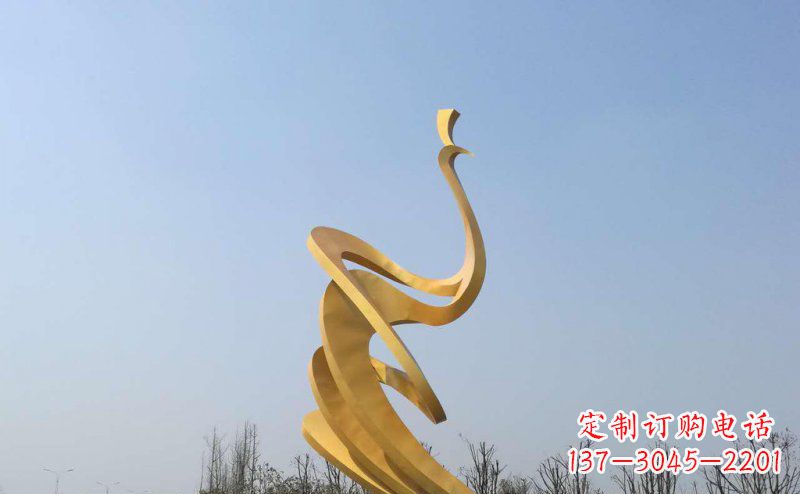 无锡抽象凤凰不锈钢雕塑