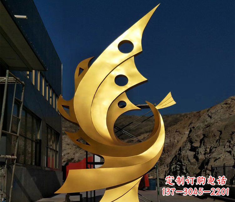 无锡精美不锈钢抽象凤凰景观雕塑