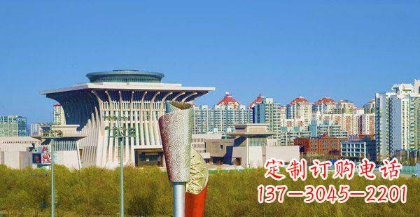 无锡高端特色不锈钢抽象火炬雕塑