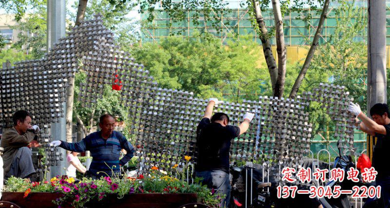 无锡中领雕塑 - 动物抽象不锈钢雕塑