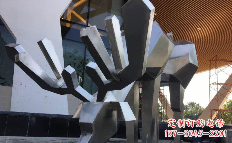 无锡聚体雕塑抽象几何驯鹿