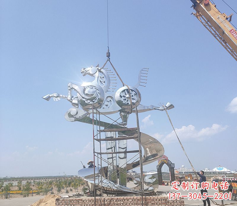 无锡飞马雕塑,美景流驰