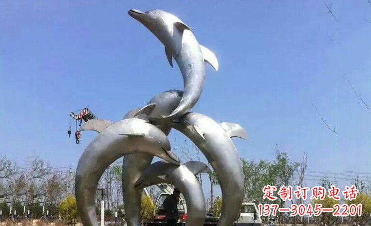 无锡品质精美的不锈钢海豚雕塑