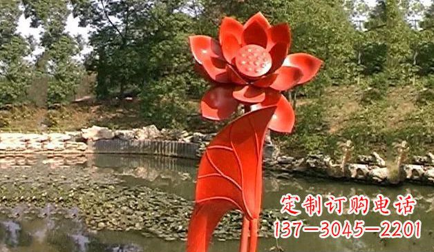无锡精美不锈钢荷花雕塑