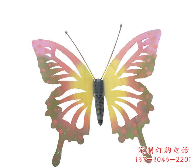 无锡梦幻缤纷不锈钢蝴蝶摆件雕塑