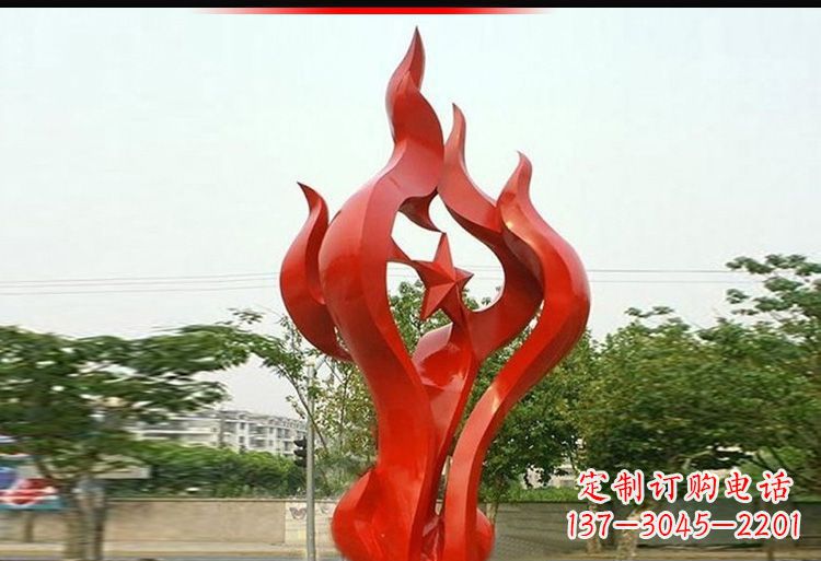 无锡 不锈钢火炬雕塑-美轮美奂