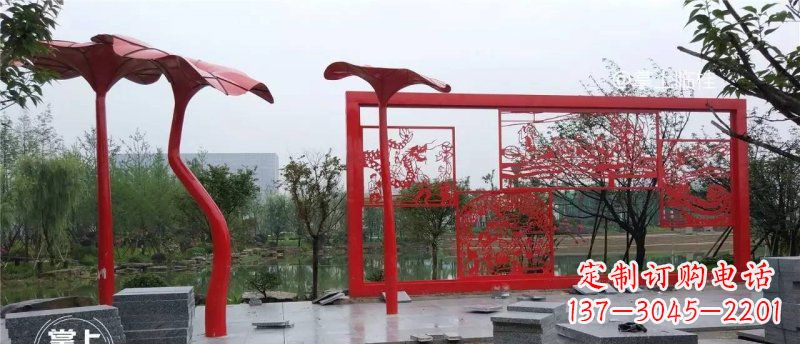 无锡不锈钢龙凤雕塑